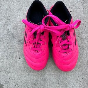 adidas Unisex-Child Goletto VIII Firm Soccer Cleats Pink/Black Youth Size 10
